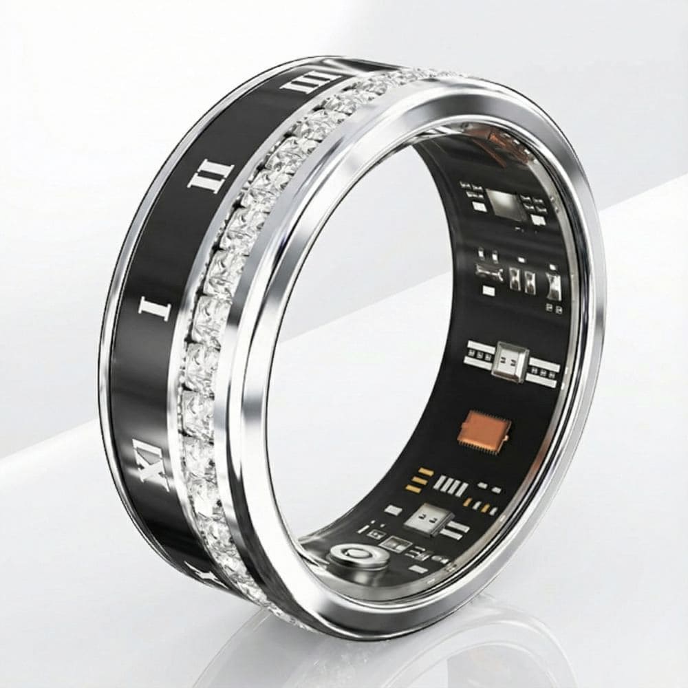Diamond Inlaid Smart Ring