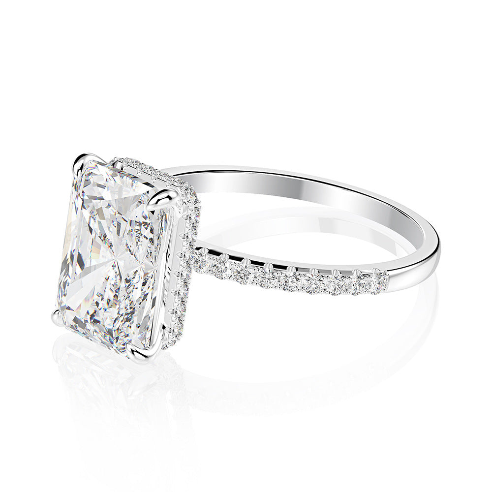 Radiance Cut Silver Ring