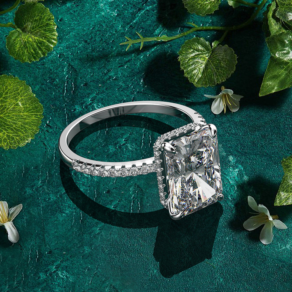 Radiance Cut Silver Ring