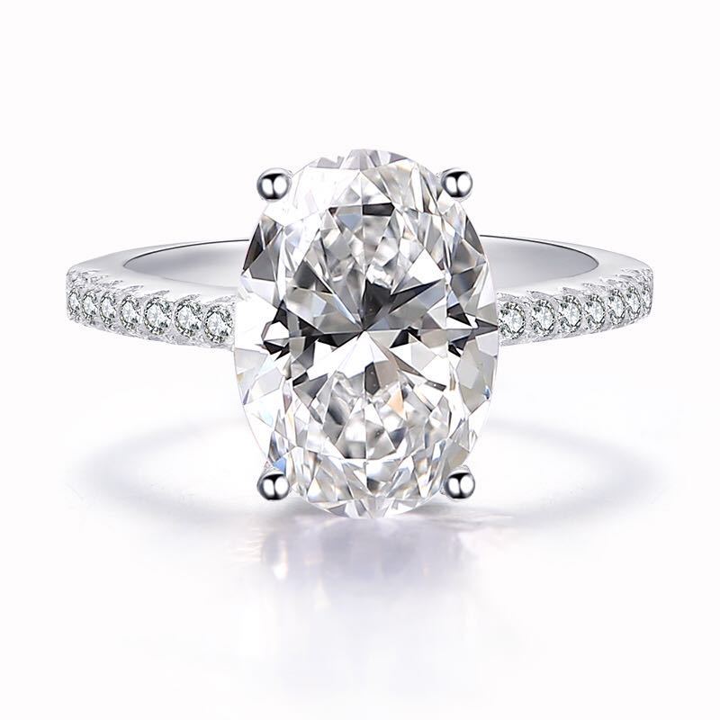Moonfire Oval Silver Ring