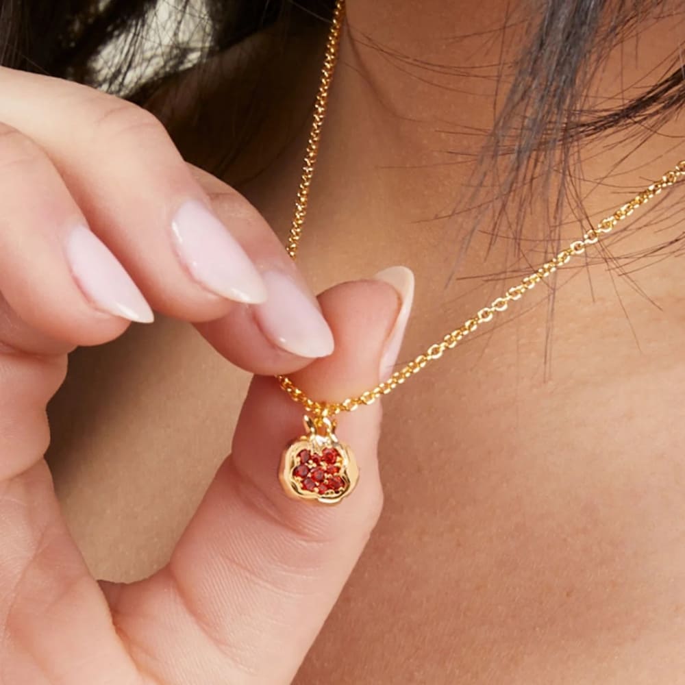 Ruby Pomegranate Necklace