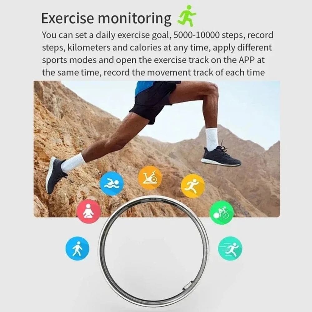 Sandblasted Smart Ring