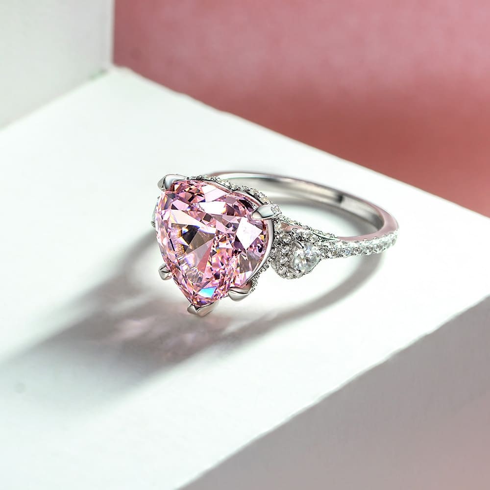 Heart of Aurora Silver Ring