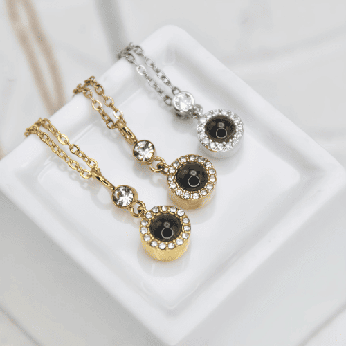 Circle Projection Necklace
