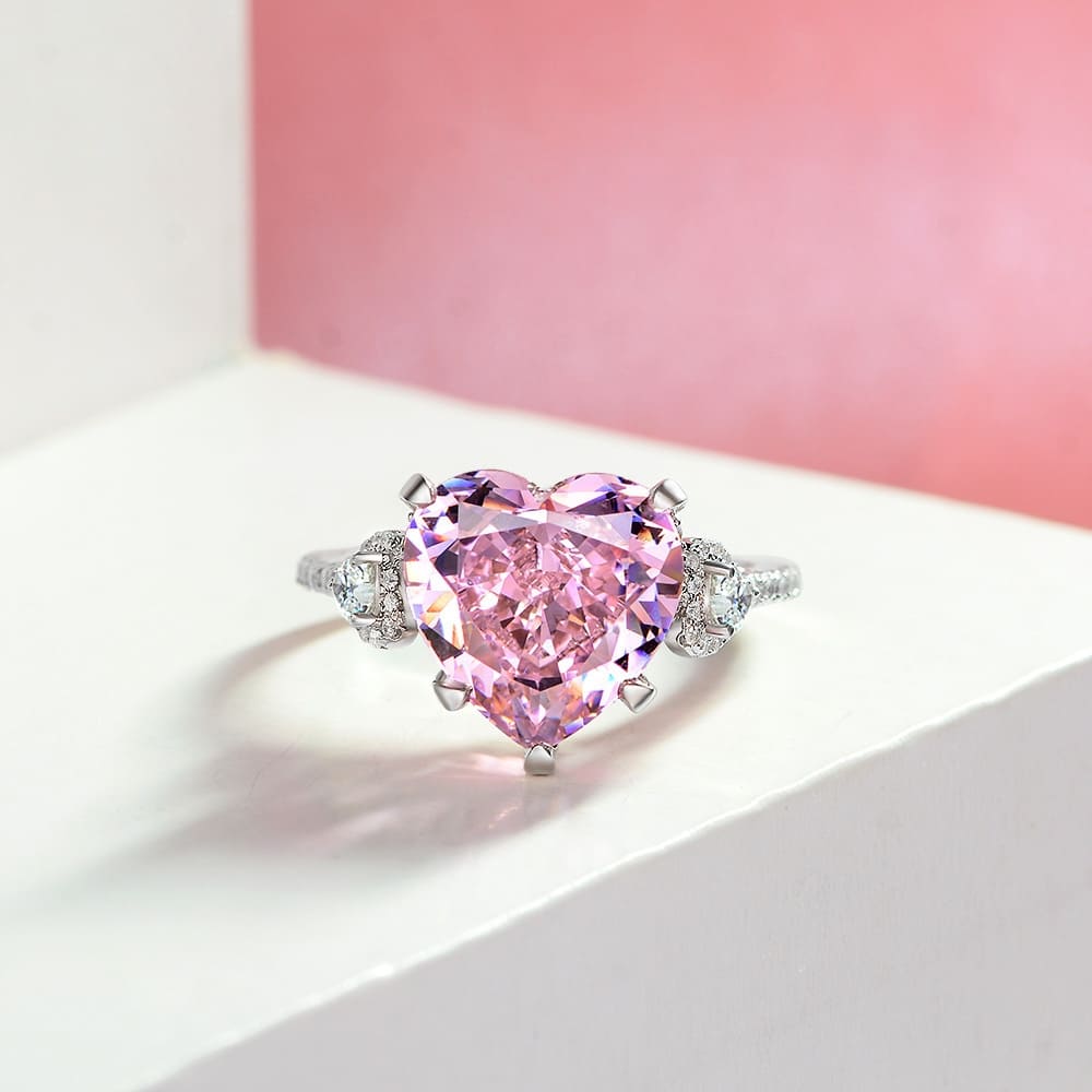 Heart of Aurora Silver Ring