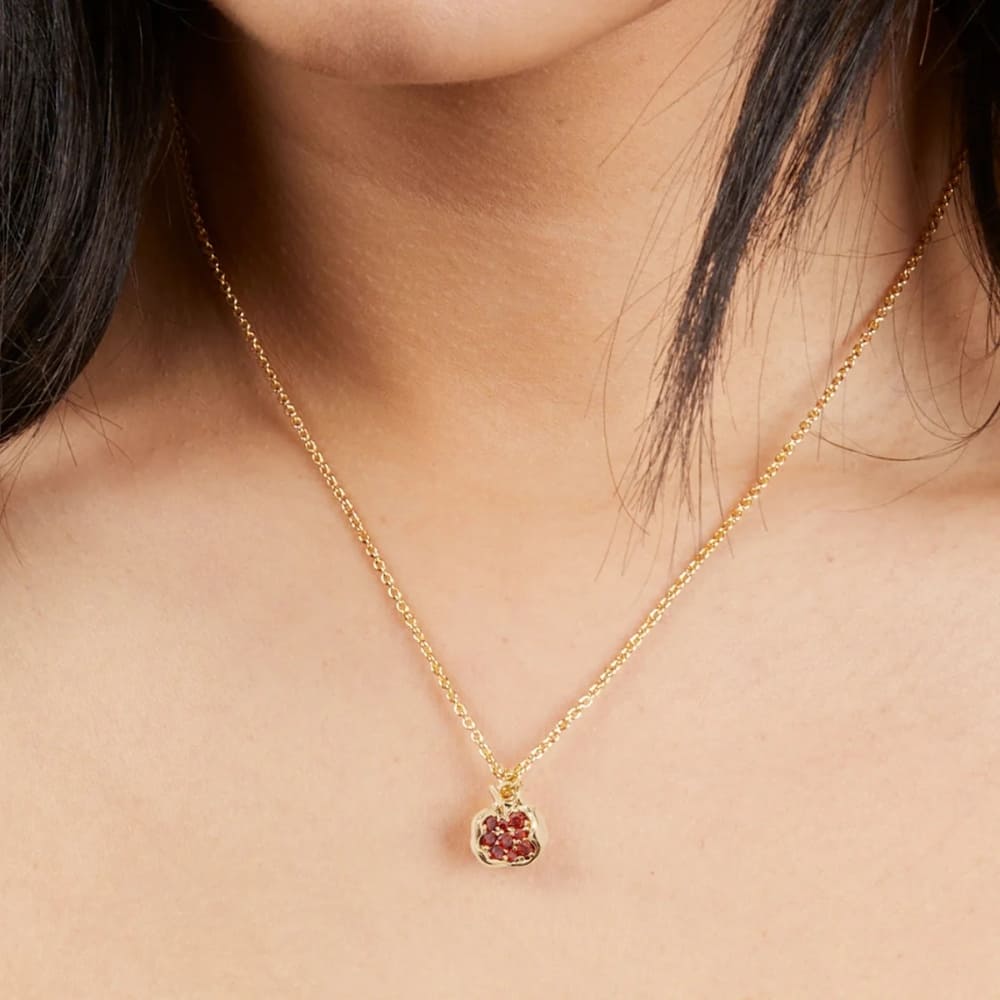 Ruby Pomegranate Necklace
