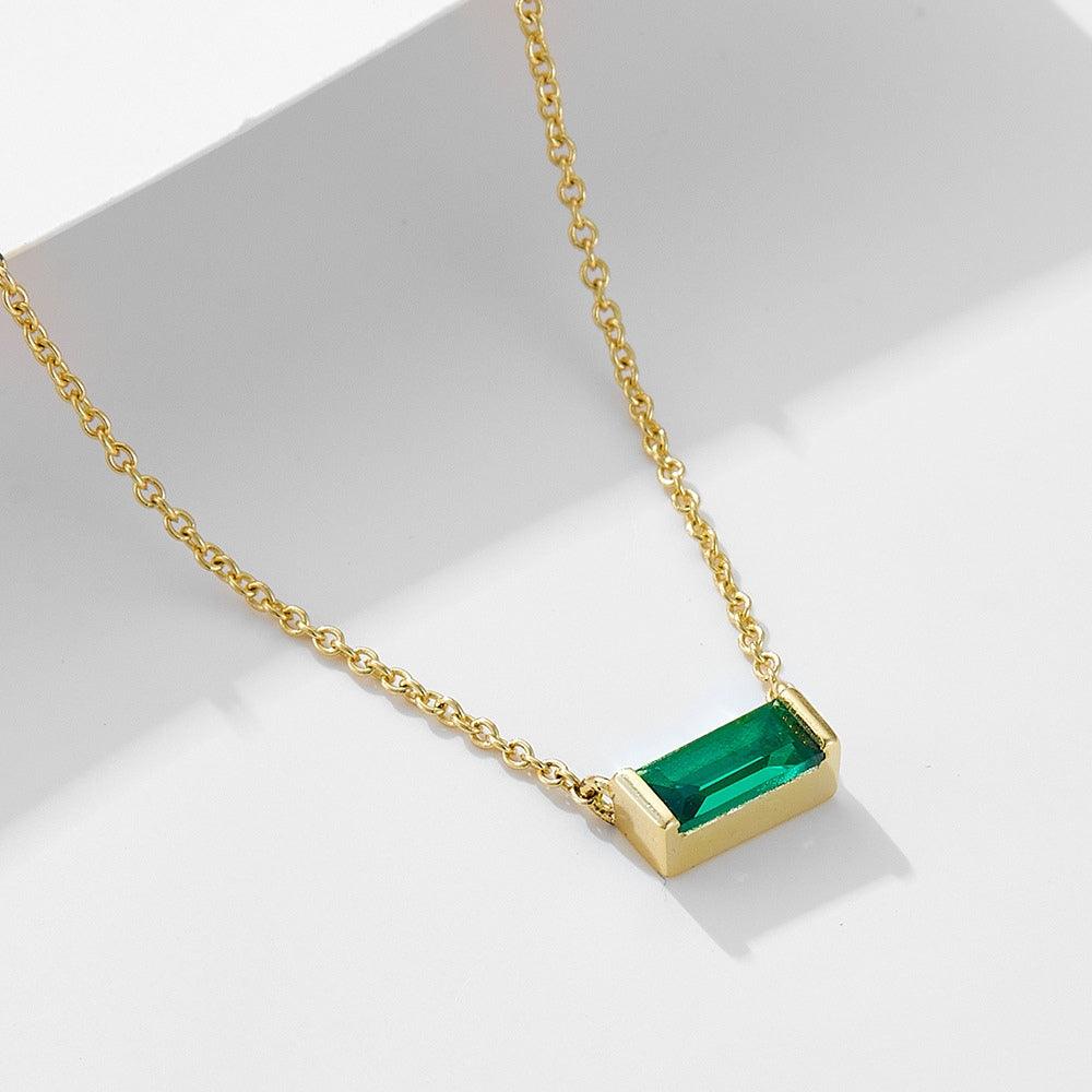 Birthstone Bar Necklace - Father and Daughter Jewelry