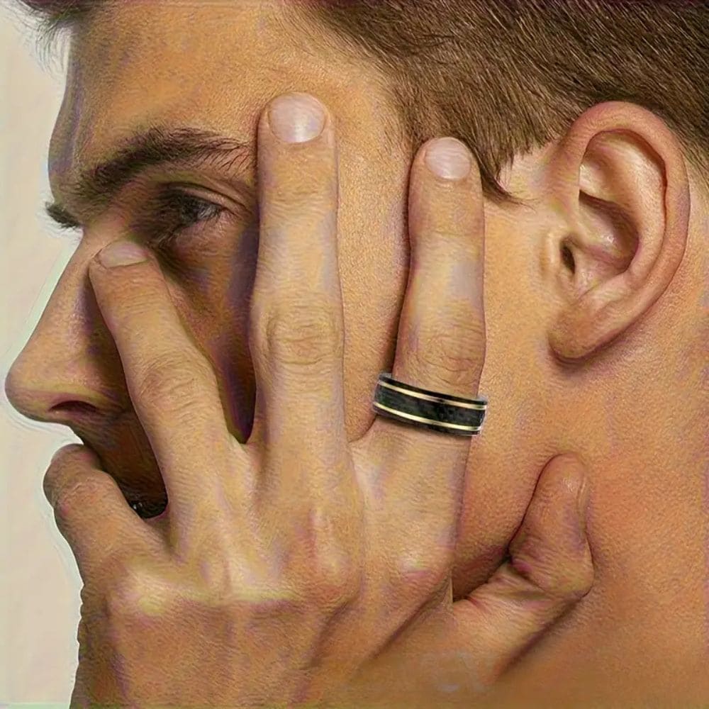 Gold Edge Smart Ring