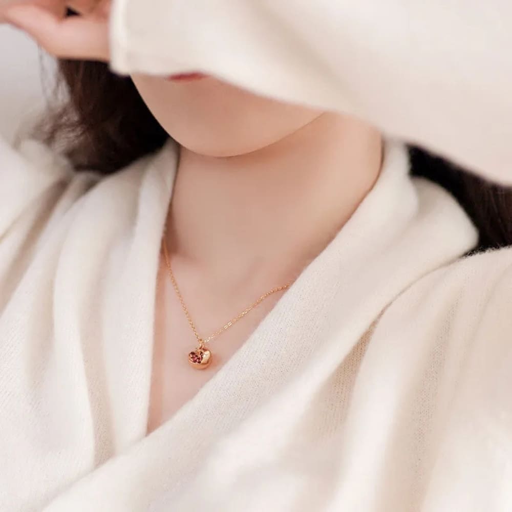 Ruby Pomegranate Necklace