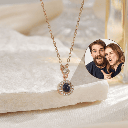 Circle Projection Necklace