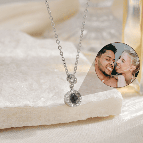 Circle Projection Necklace