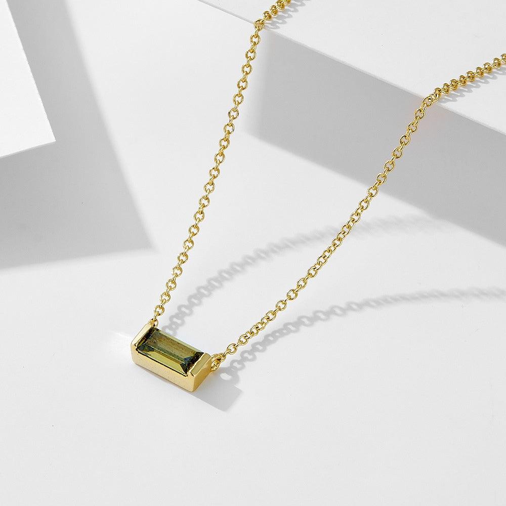 Birthstone Bar Necklace - Father and Daughter Jewelry