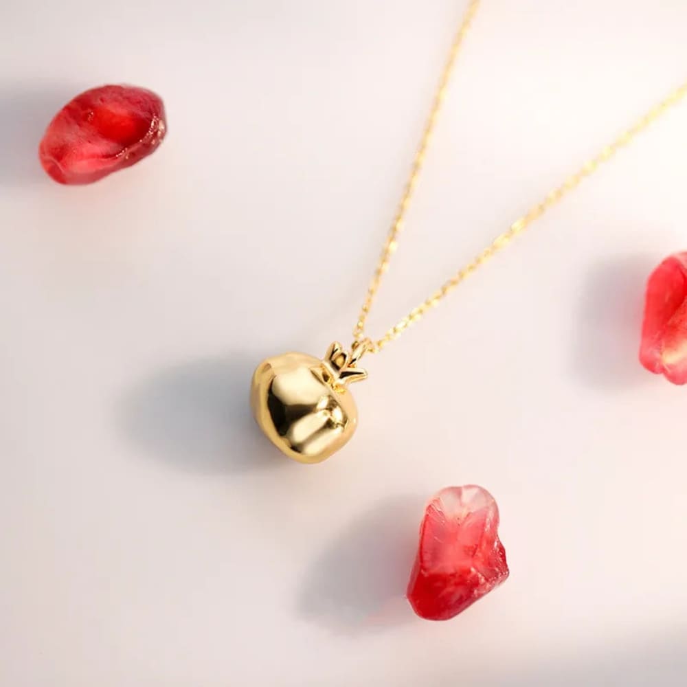 Ruby Pomegranate Necklace