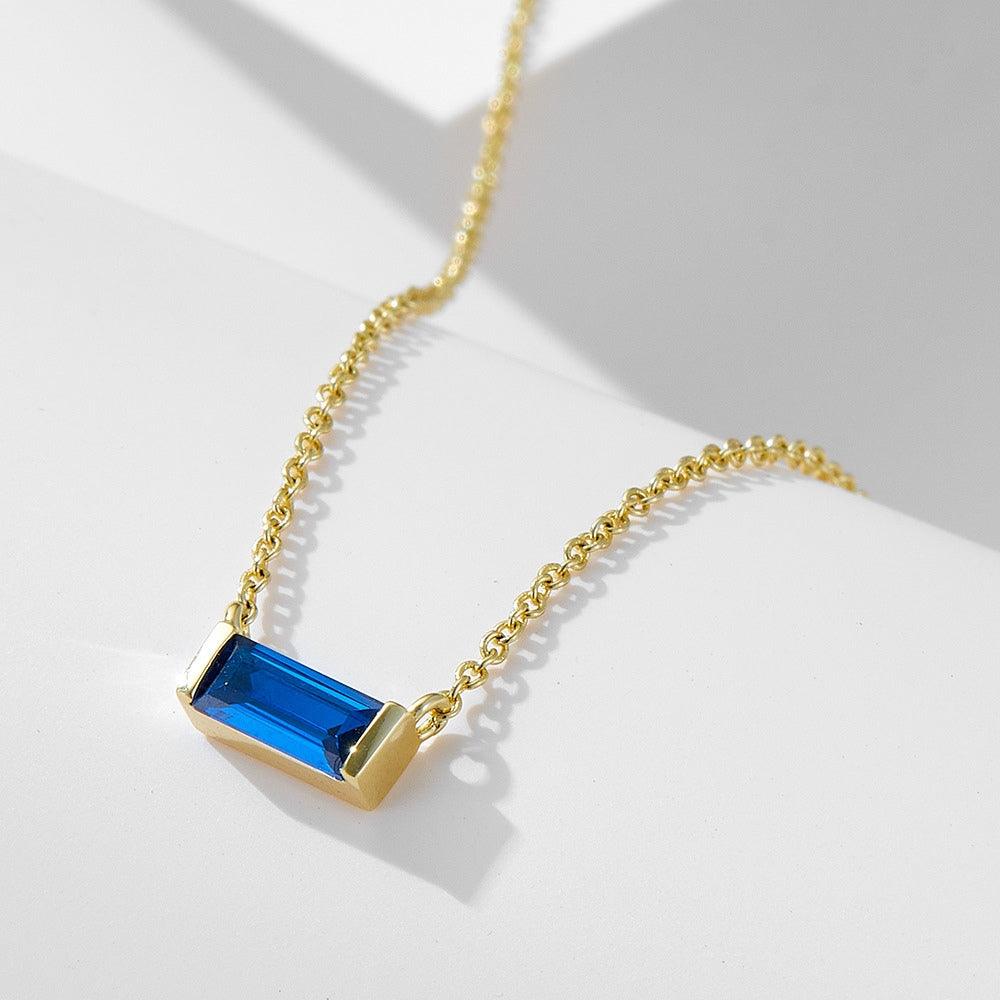 Birthstone Bar Necklace - Father and Daughter Jewelry