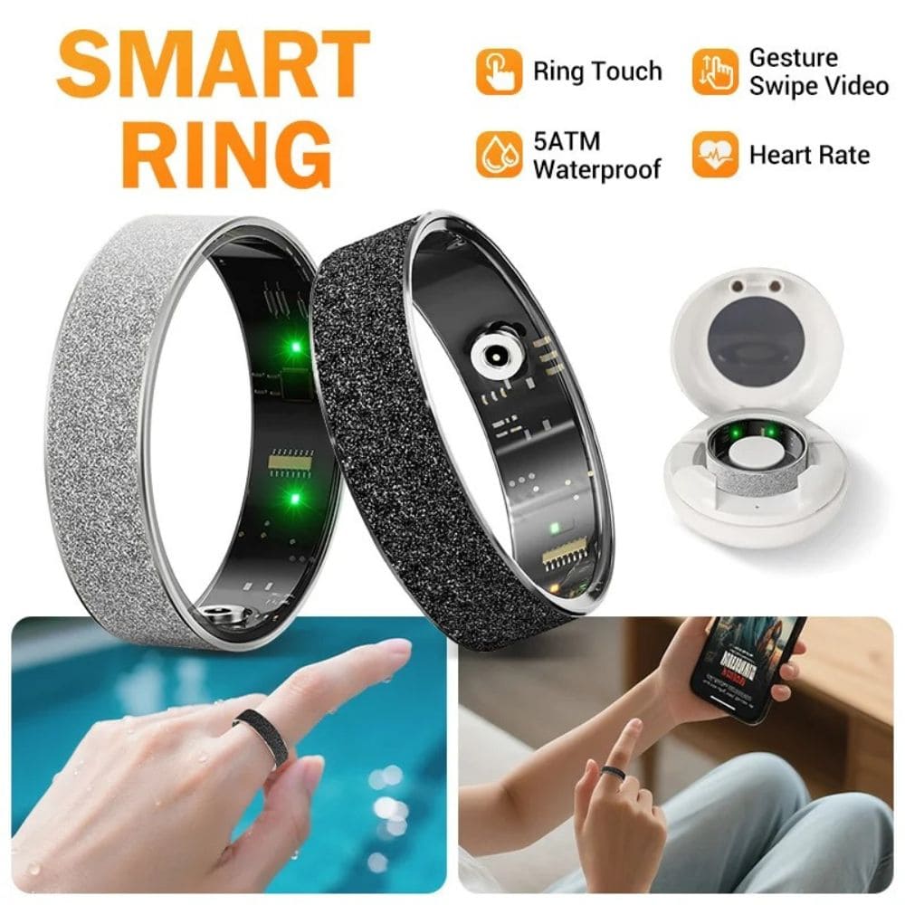 Sandblasted Smart Ring