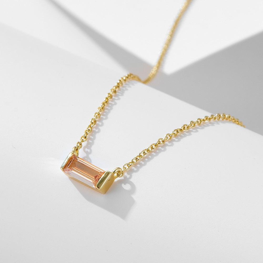Birthstone Bar Necklace - Father and Daughter Jewelry