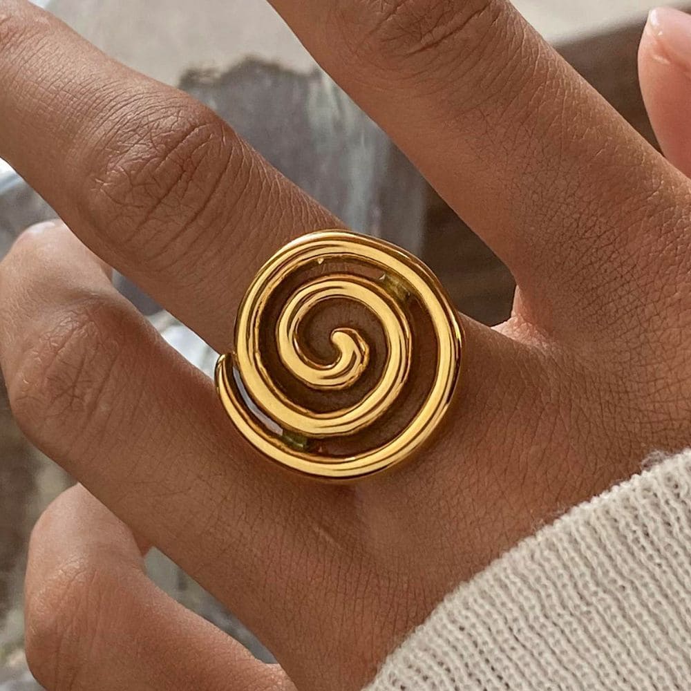 Spiral Statement Ring