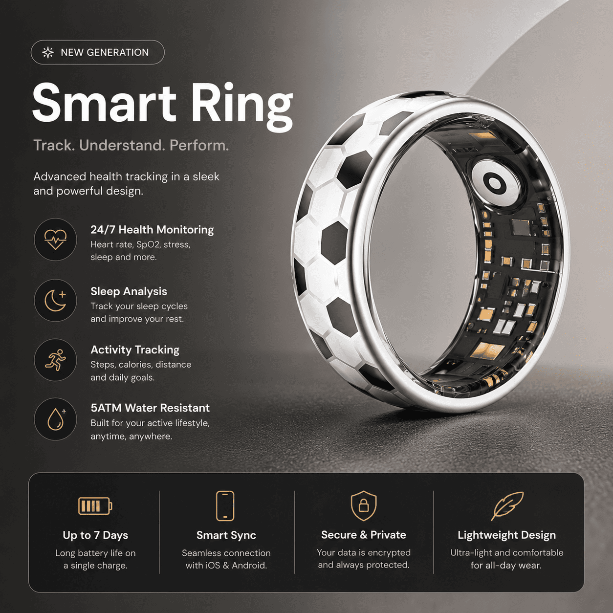 The Football Smart Ring