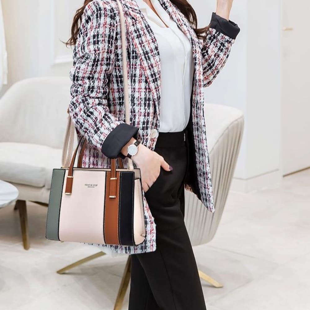 Striped Shoulder Bag