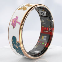Floral Enamel Luxe Smart Ring