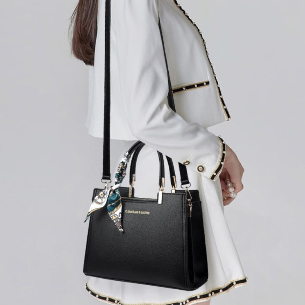 Classic Scarf Handle Shoulder Bag