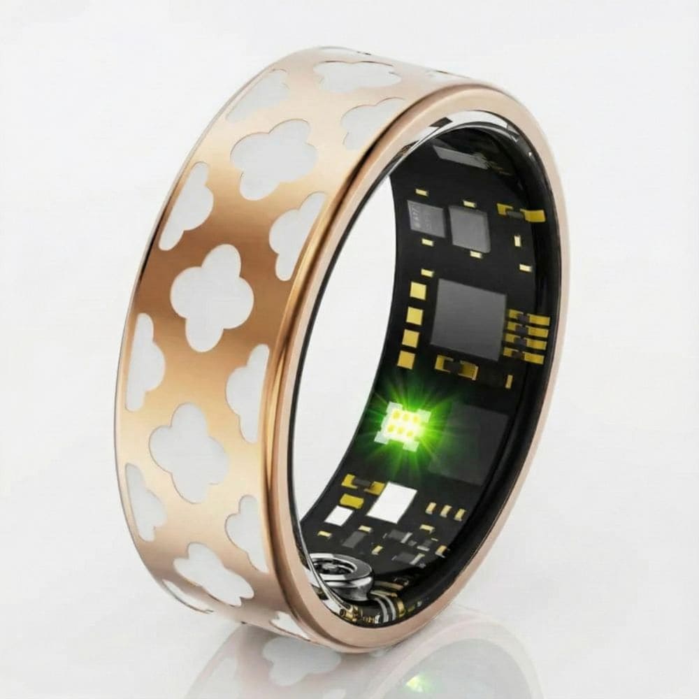 Clover Inlaid Smart Ring