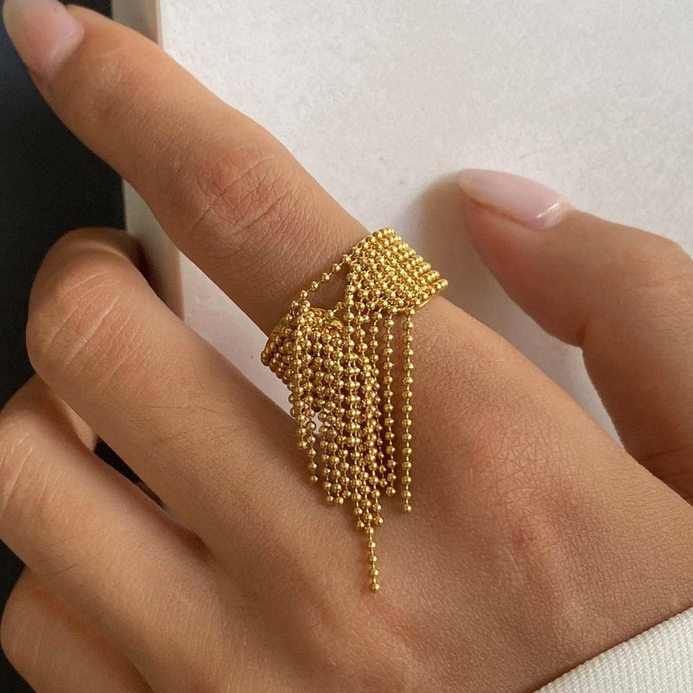 Fringe Statement Ring