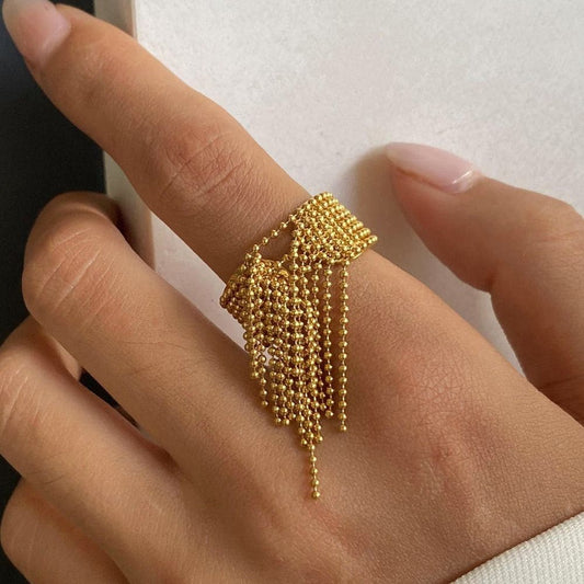 Fringe Statement Ring