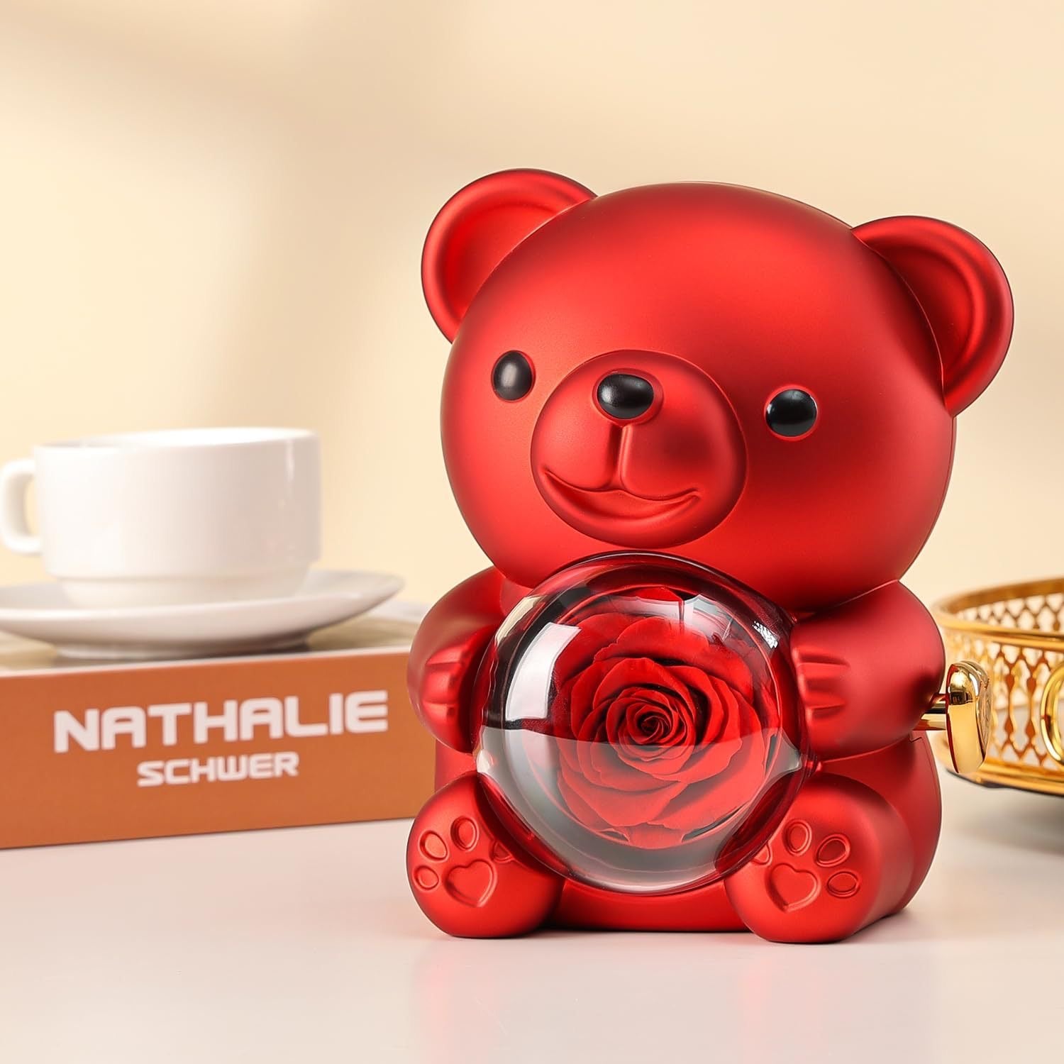 Rose Bear Jewelry Gift Box