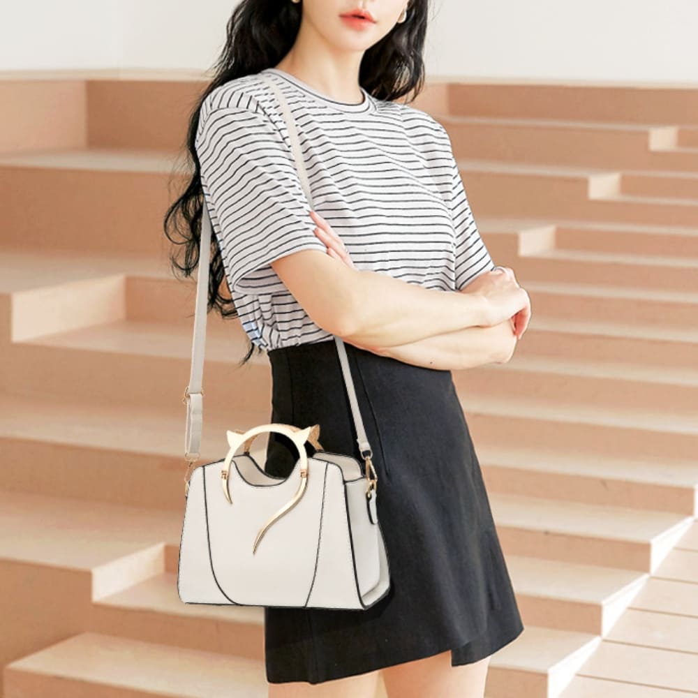 Cat Handle Crossbody Bag