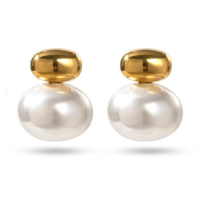 Binary Pearl Glow Earrings - Father and Daughter Jewelry