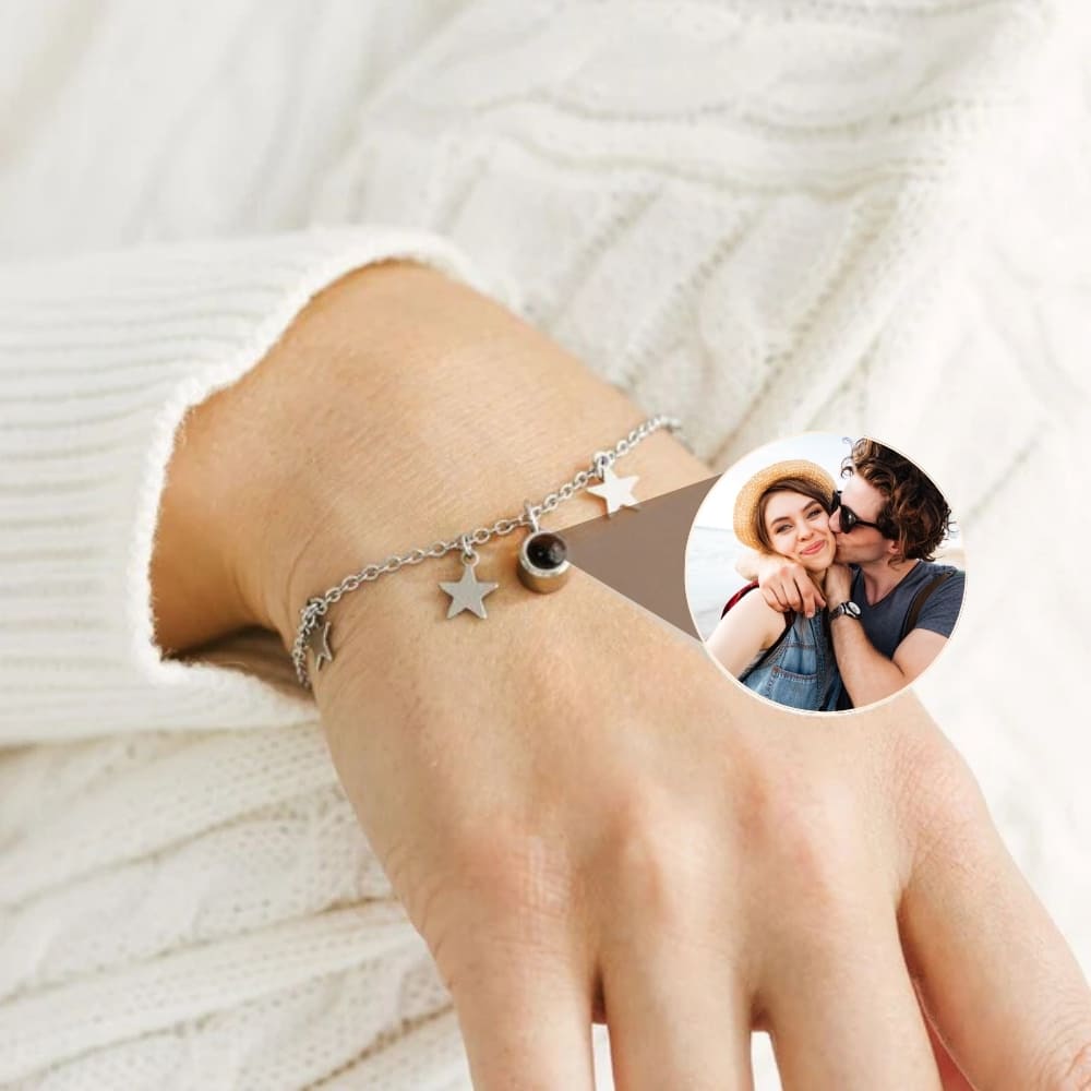 Star Charm Photo Projection Bracelet