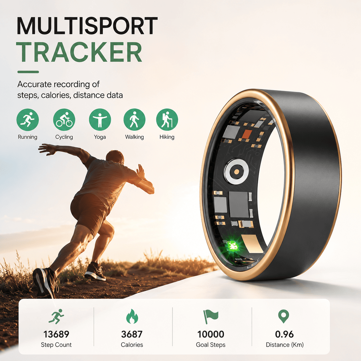 Minimal Band Smart Ring