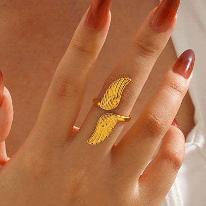 Angel Wing Open Ring