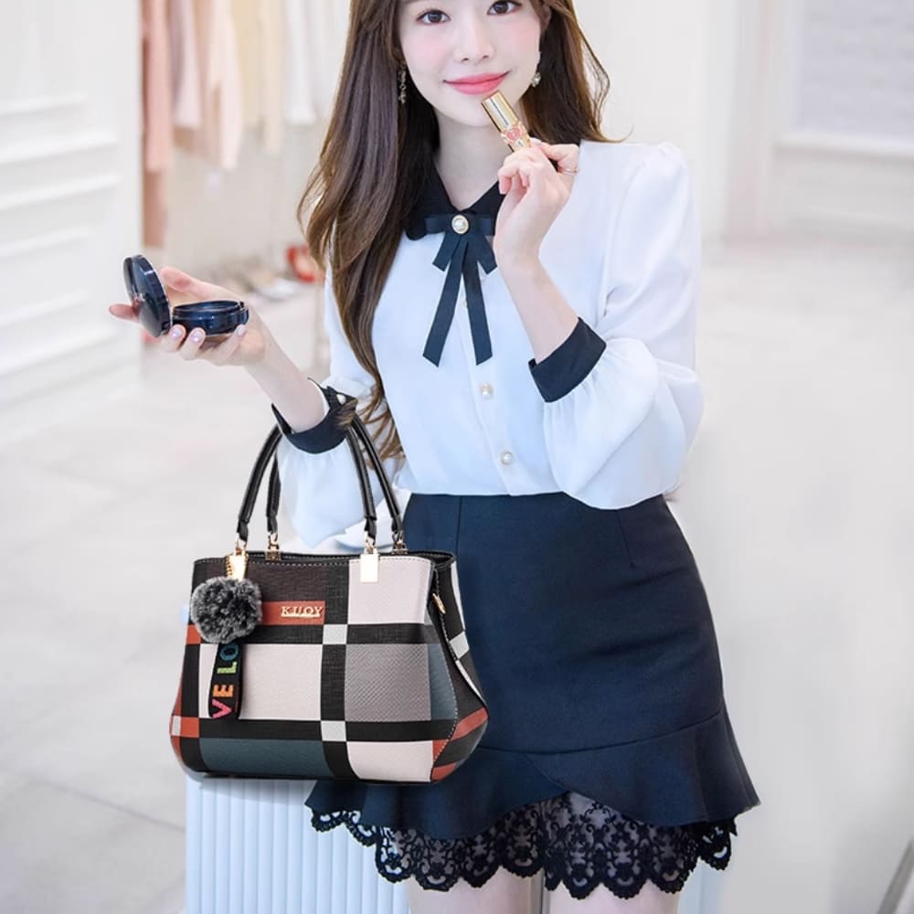 Color Block Shoulder Bag