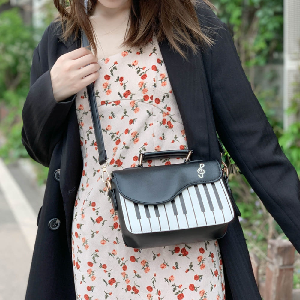 Piano Keys Crossbody Bag