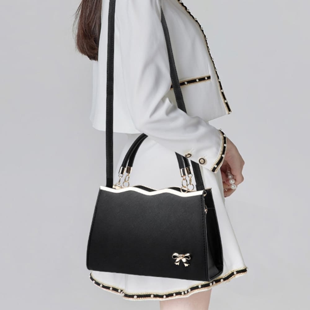 Bow Accent Shoulder Bag