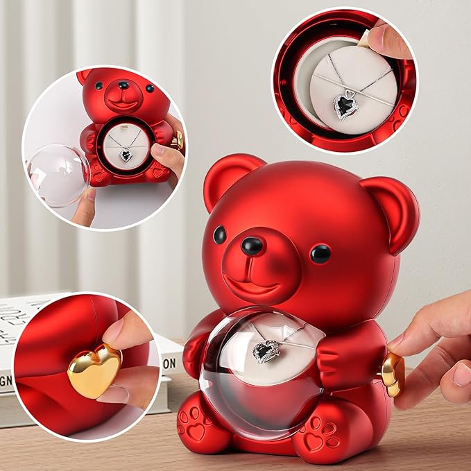 Rose Bear Jewellery Gift Box