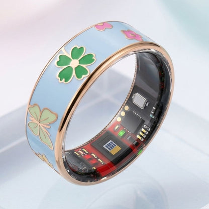 Floral Enamel Smart Ring