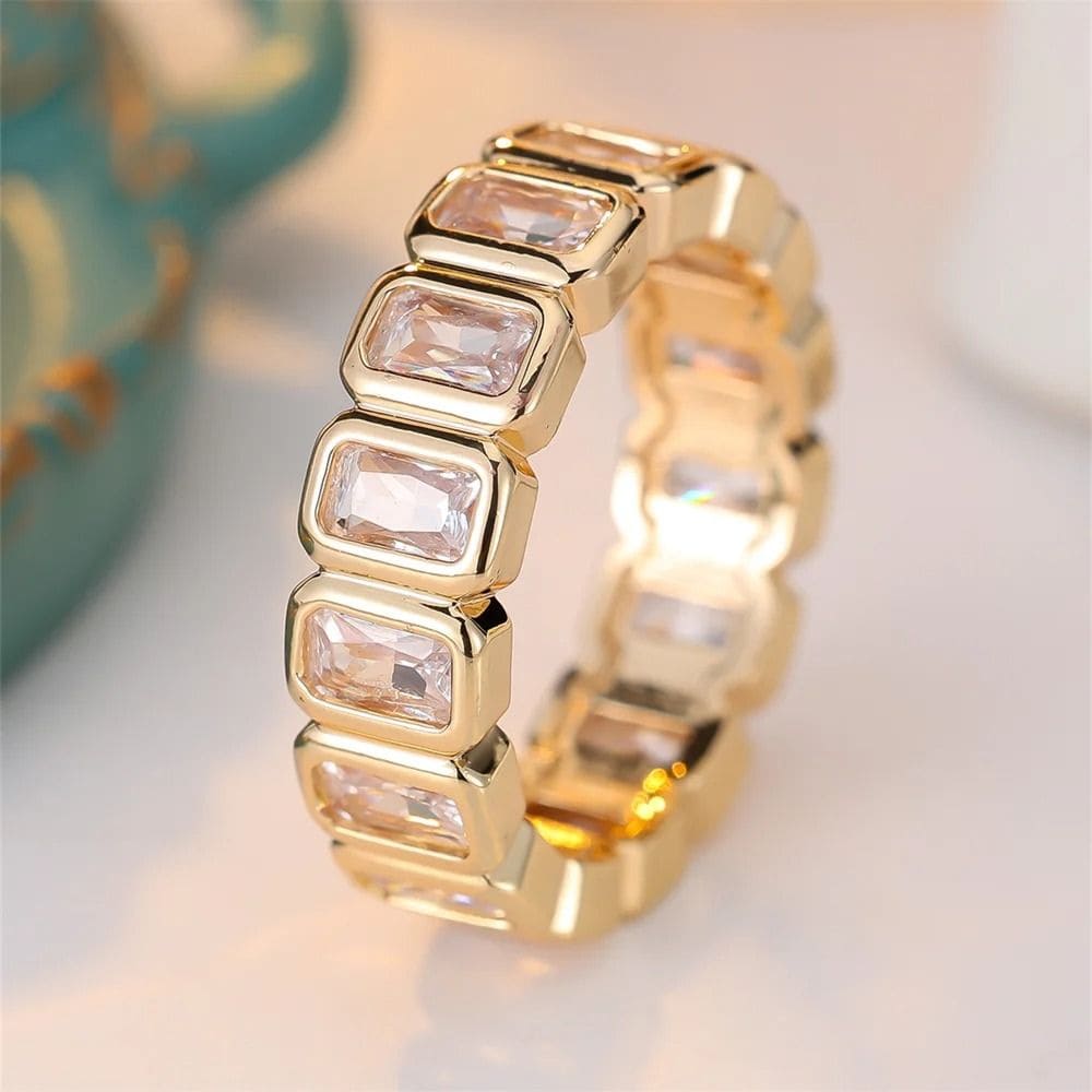 Baguette Zirconia Eternity Ring