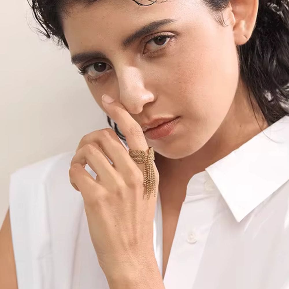 Fringe Statement Ring