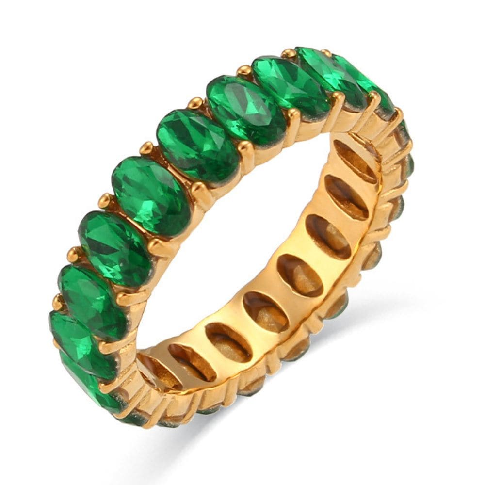 Cubic Zirconia Eternity Ring