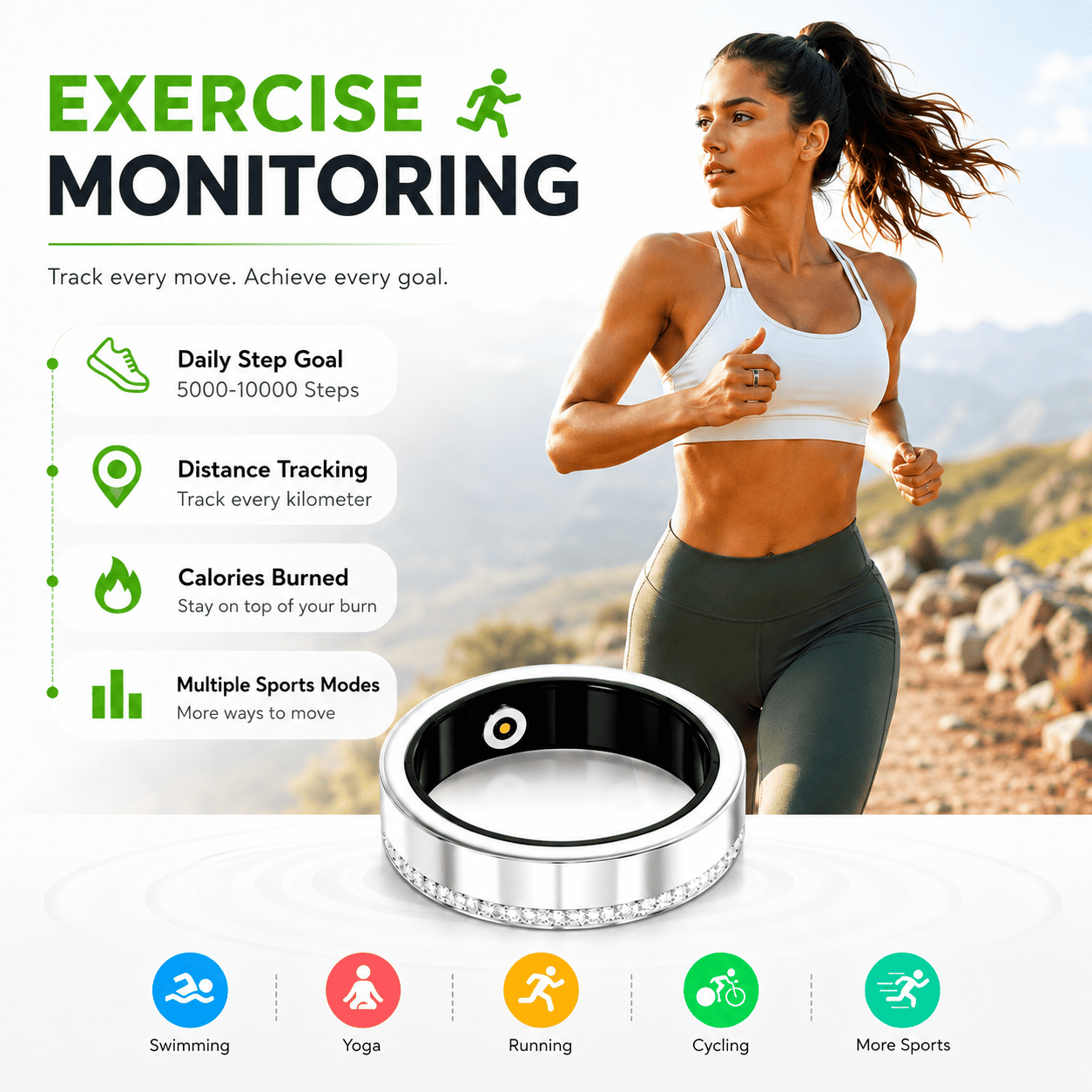 Crystal Edge Smart Ring