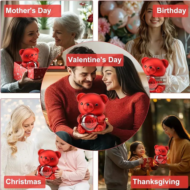 Rose Bear Jewellery Gift Box