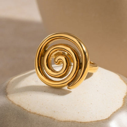 Spiral Statement Ring