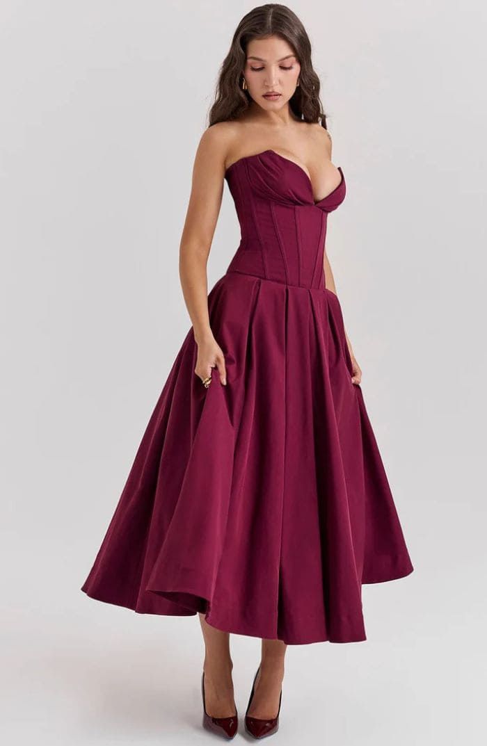 Seralyn Corset Maxi Dress