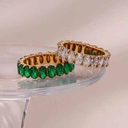 Cubic Zirconia Eternity Ring