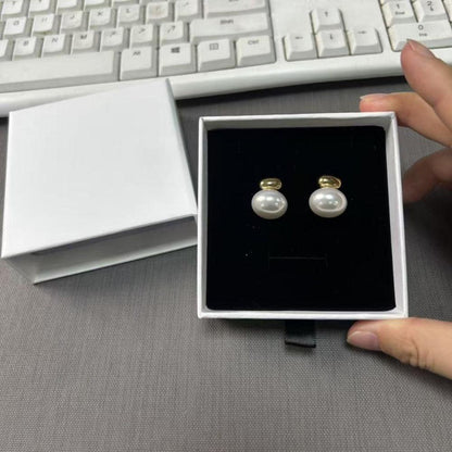 Binary Pearl Glow Earrings - Father and Daughter Jewelry