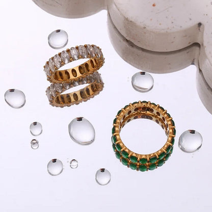 Cubic Zirconia Eternity Ring