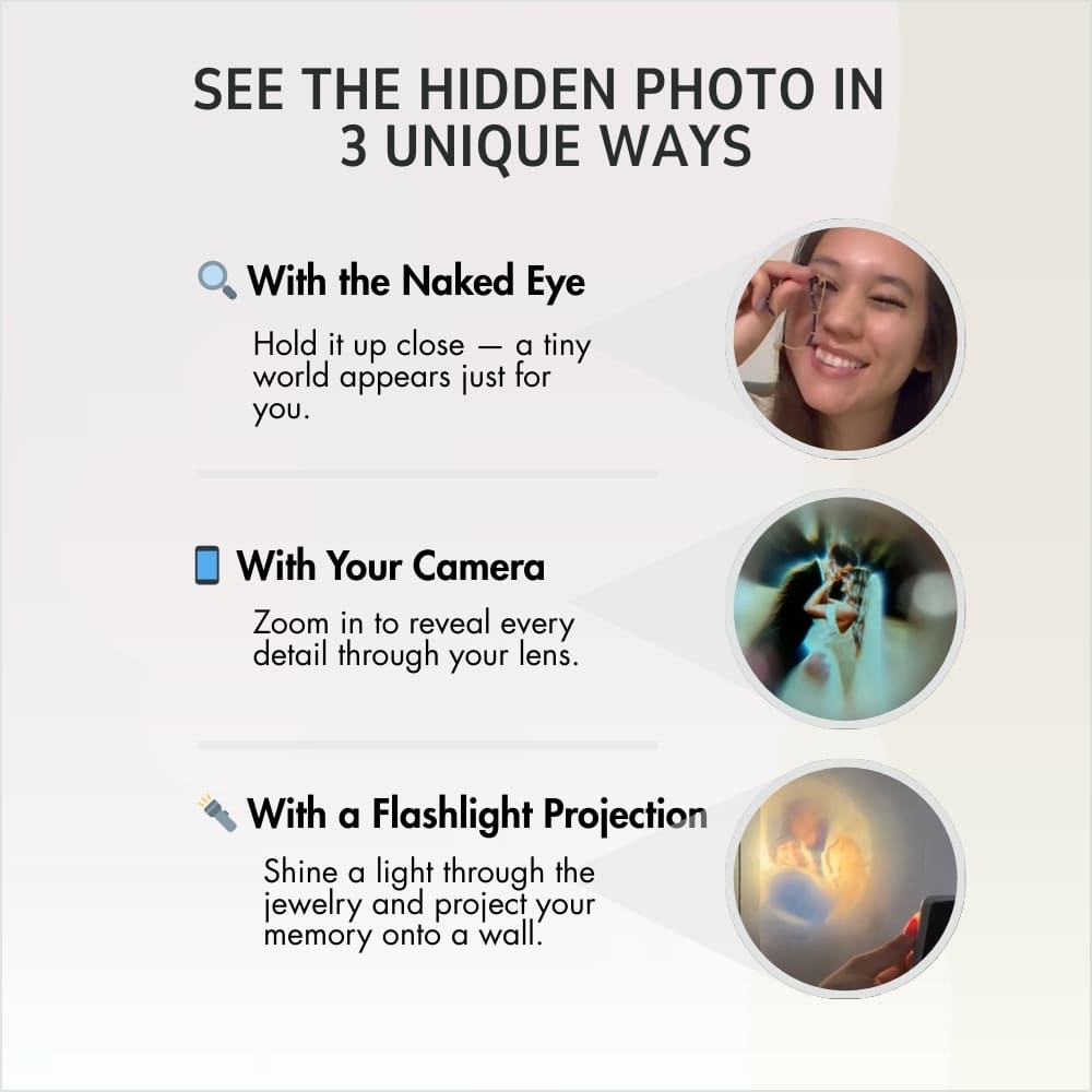 Double Photo Projection Necklace